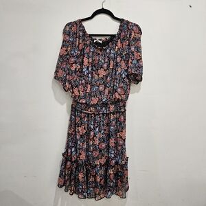 Joie De Vivre Floral Popover Dress